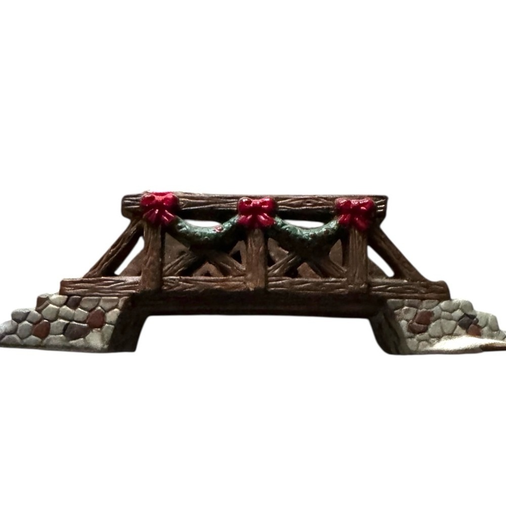 NORWOOD HILLS Vintage Christmas Country Spirit Porcelain Bridge Holiday Decor